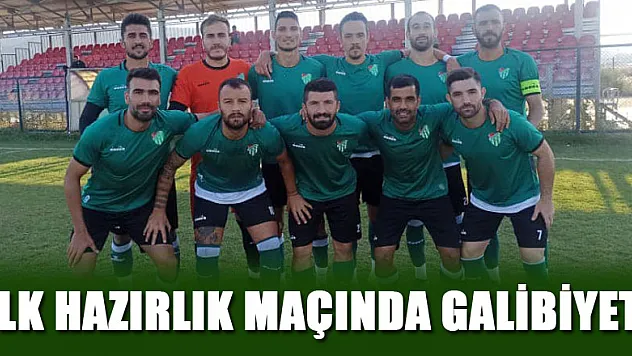 İlk hazırlık maçında galibiyet