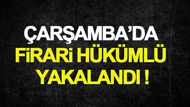 Samsun'da 13 yıl 6 ay 4 gün hapis cezası bulunan firari hükümlü yakalandı