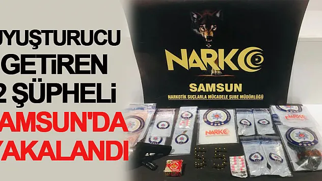 İstanbul'dan uyuşturucu getiren 2 şüpheli Samsun'da yakalandı