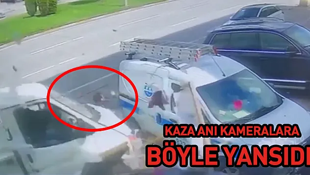 Kaza anı kameralara böyle yansıdı!