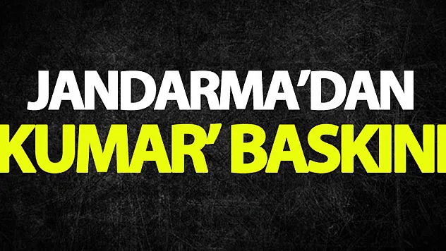 Jandarma'dan 'kumar' baskını