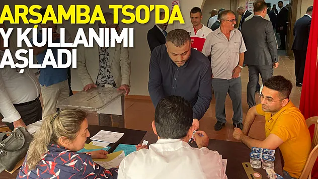 Çarşamba TSO'da oy kullanımı başladı
