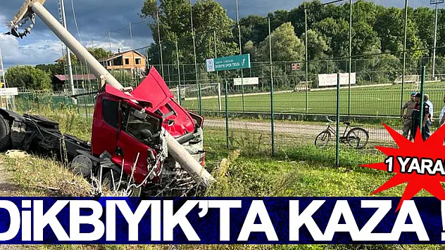 Dikbıyık'ta kaza: 1 yaralı