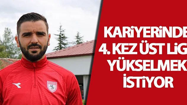 Alim Öztürk, Samsunspor ile kariyerinde 4. kez üst lige yükselmek istiyor