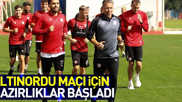 Samsunspor, Altınordu maçı için hazırlıklara başladı