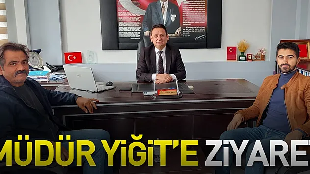Müdür Yiğit'e ziyaret