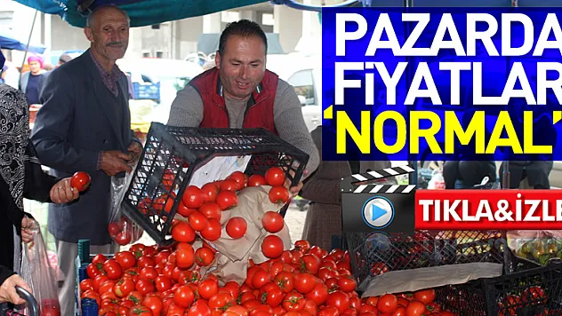 Pazarda Fiyatlar 'Normal'!
