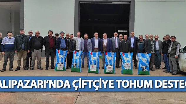 Salıpazarı'nda Çiftçiye Tohum Desteği