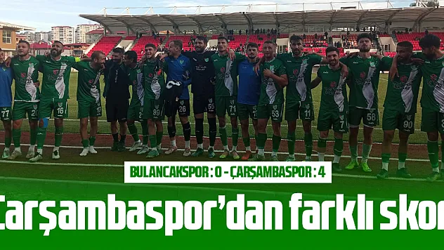 Çarşambaspor'dan farklı skor!