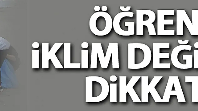 Öğrenciler, iklim değişikliğine dikkat çekmek için sahilde çevre temizliği yaptı