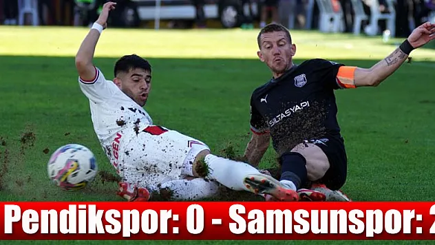 Spor Toto 1. Lig: Pendikspor: 0 - Samsunspor: 2