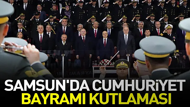 Samsun'da Cumhuriyet Bayramı kutlaması