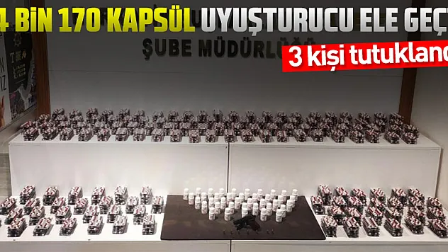 Samsun'da 24 bin 170 kapsül uyuşturucu ele geçti: 3 kişi tutuklandı