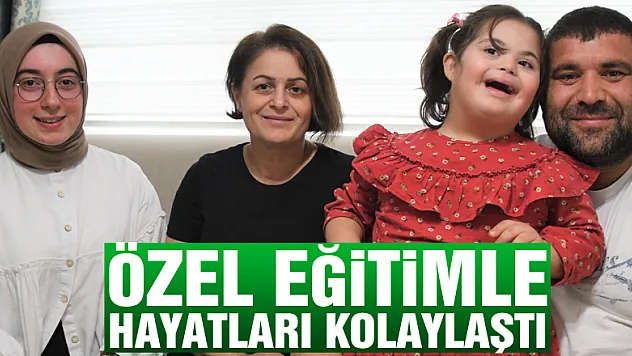 Evde özel eğitimle hayatları kolaylaştı
