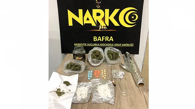 Bafra'da uyuşturucu madde ele geçirildi: 1 gözaltı