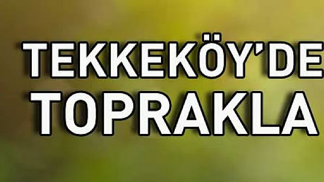 Tekkeköy'de 1500 fidan toprakla buluştu