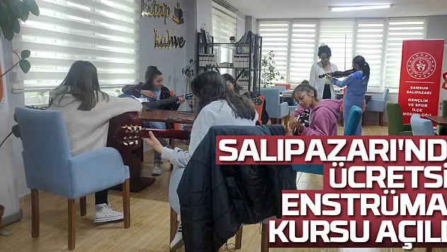 Salıpazarı'nda ücretsiz enstrüman kursu açıldı