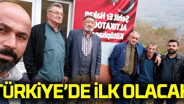 Türkiye'de İlk Olacak