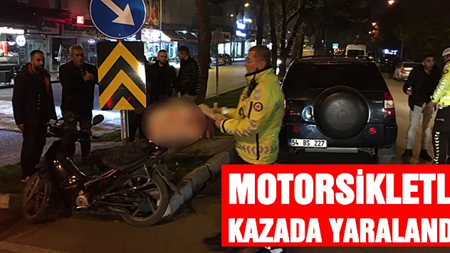 Çarşamba'da ciple çarpışan motosikletin sürücüsü yaralandı