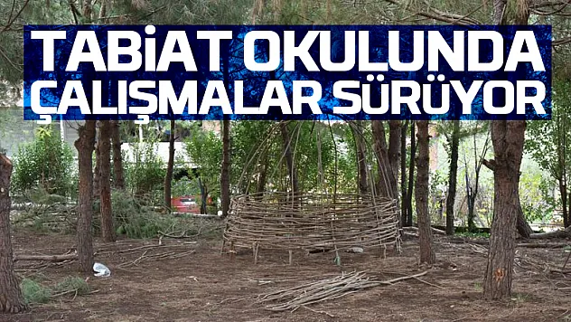 Tekkeköy'ün ilk tabiat okulunda çalışmalar sürüyor