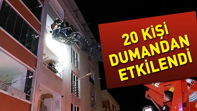 Yangında can pazarı: 20 kişi dumandan etkilendi