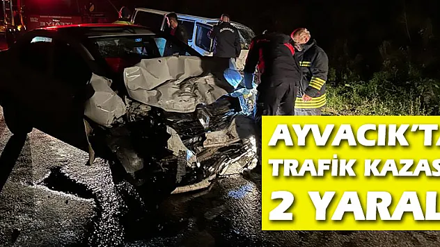 Ayvacık'ta trafik kazası: 2 yaralı