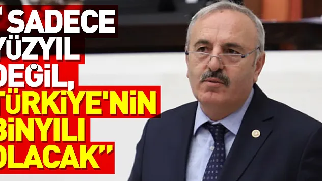 ' Sadece yüzyıl değil, Türkiye'nin binyılı olacak'