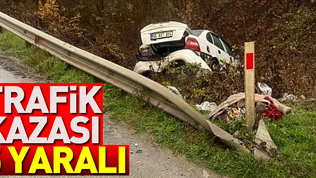 Samsun'da trafik kazası: 5 yaralı