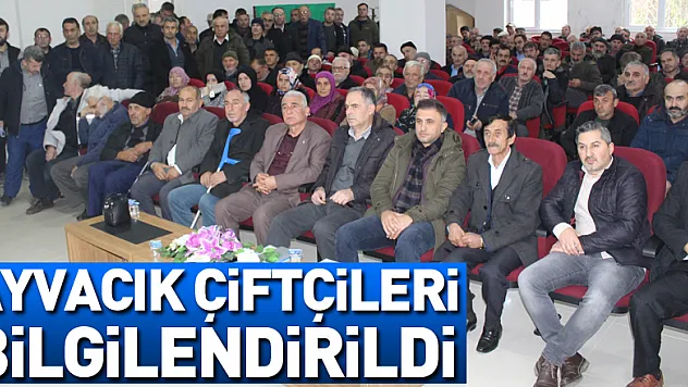 Ayvacık Çiftçileri Bilgilendirildi