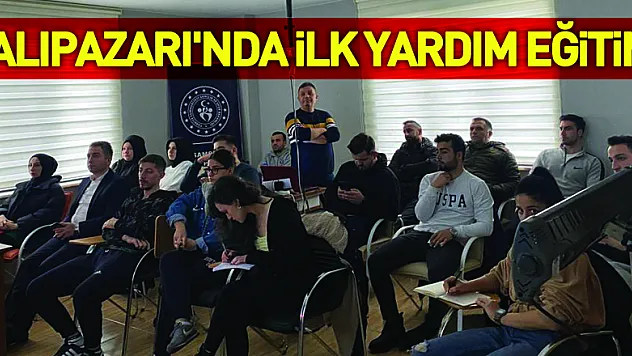 Salıpazarı'nda ilk yardım eğitimi