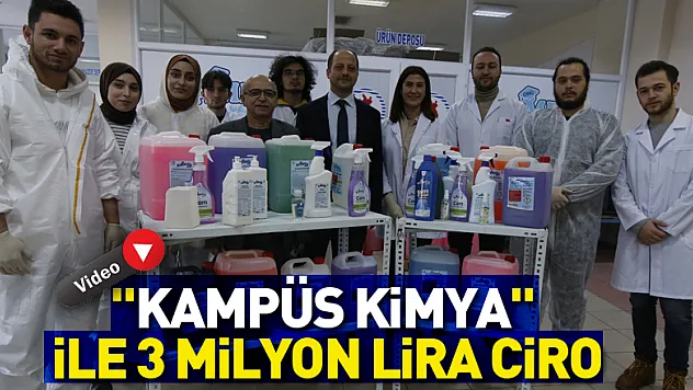 'Kampüs Kimya' ile 3 milyon lira ciro
