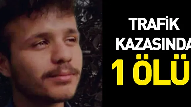 TRAFİK KAZASINDA 1 ÖLÜ!