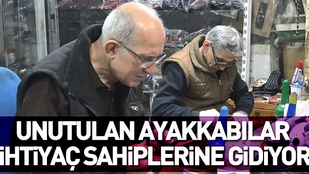 Tamircilerde unutulan ayakkabılar ihtiyaç sahiplerine gidiyor