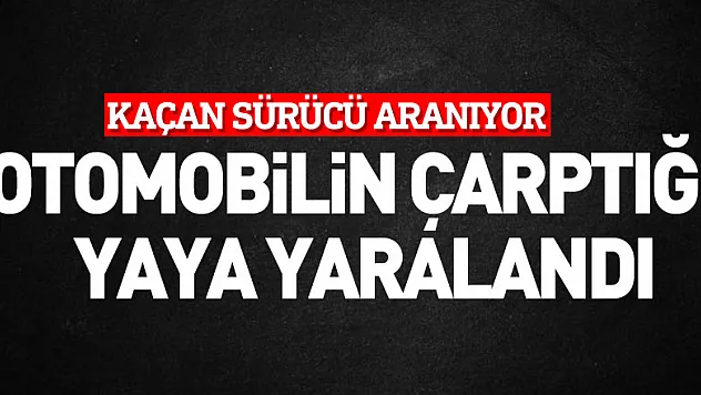 Samsun'da otomobilin çarptığı yaya yaralandı, kaçan sürücü aranıyor