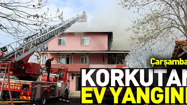 Korkutan ev yangını!