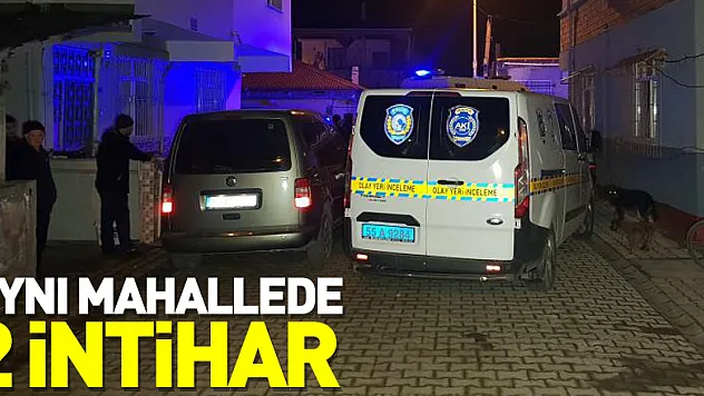 Samsun'da aynı mahallede 2 intihar