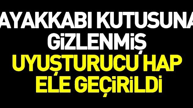 Jandarma evde ayakkabı kutusuna gizlenmiş uyuşturucu hap ele geçirdi