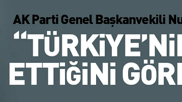 Numan Kurtulmuş: 'Yeni Birleşmiş Milletler'in oluştuğunu ve Türkiye'nin öncülük ettiğini göreceksiniz'