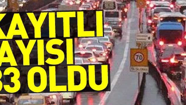 Samsun'da trafiğe kayıtlı taşıt sayısı 418 bin 183 oldu