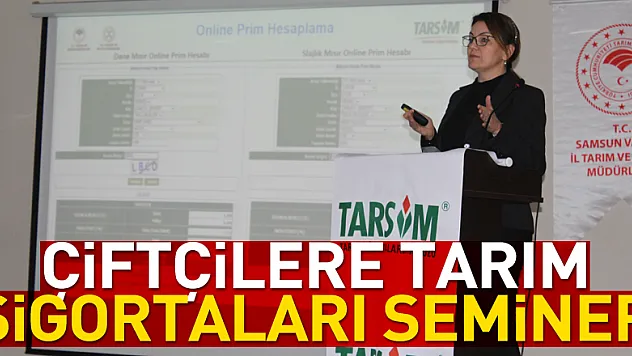 Çiftçilere Tarım Sigortaları Semineri