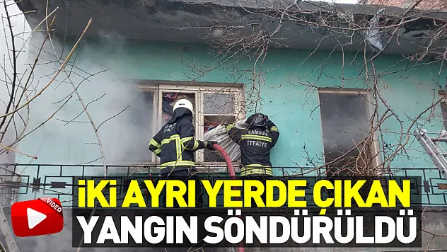 Samsun'un Bafra ilçesinde iki ayrı yerde çıkan yangın söndürüldü