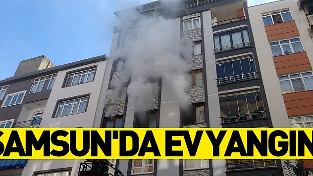 Samsun'da ev yangını