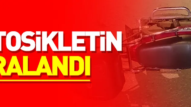 Devrilen motosikletin sürücüsü yaralandı