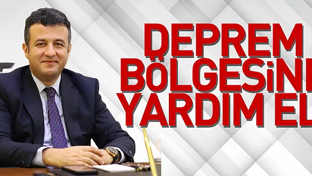 Deprem bölgesine yardım eli