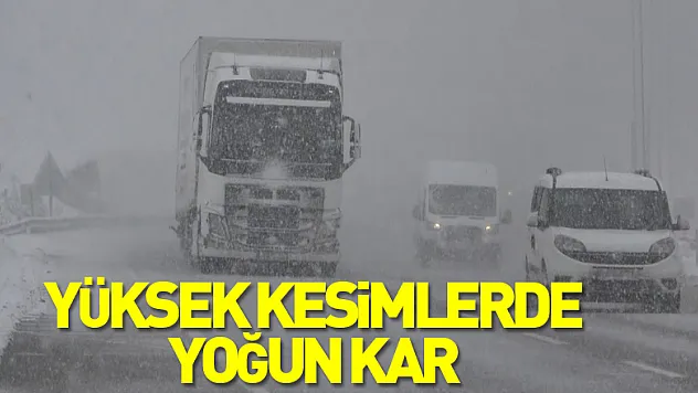 Samsun'un yüksek kesimlerinde yoğun kar