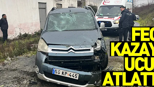 Feci kazayı ucuz atlattı: 1 yaralı