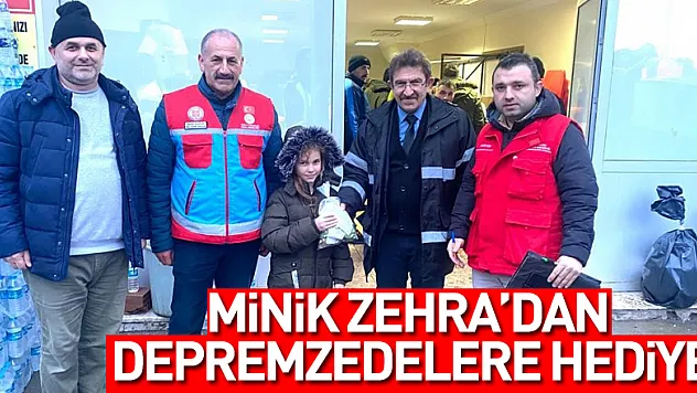 Minik Elif Zehra, kumbarasında biriktirdiği 410 lirayı depremzedelere gönderdi
