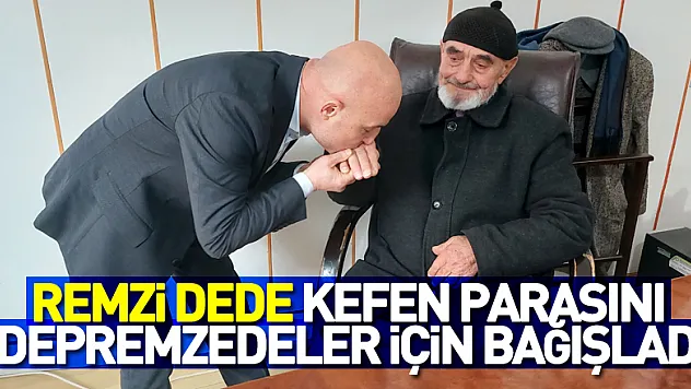 84 yaşındaki Remzi dede kefen parasını depremzedeler için bağışladı, herkesi ağlattı