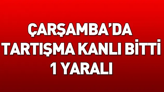 Tartışma kanlı bitti: 1 yaralı
