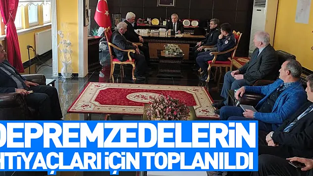 Depremzedelerin ihtiyaçları için toplanıldı